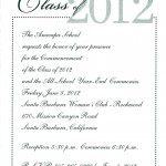 Graduation Invitation 2012
