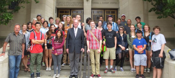 Upper School students met with Reverend Dr. Robert Allan Hill at Boston University. Dr. Hill addressed his role in the university community following the tragic events at the 2013 Boston Marathon.