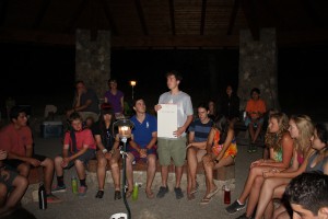 The traditional "appreciations" ceremony