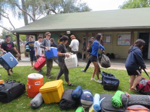 Students returning to campus