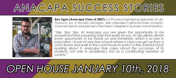 Bin Ligon Anacapa Alumni Success Stories December 2017